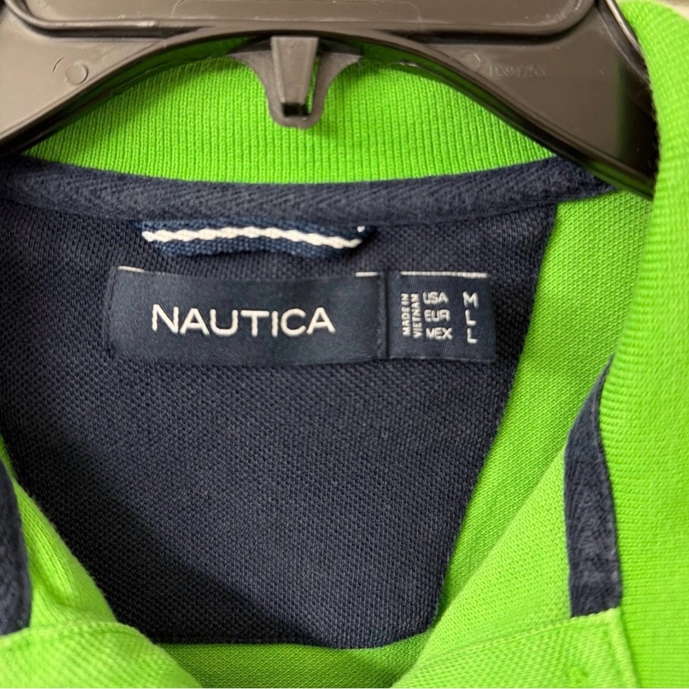 Nautica Men's Vibrant Green Polo Shirt - Picture 2 of 3